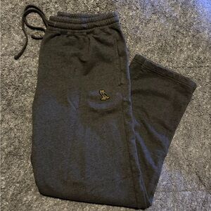 OVO Charcoal Joggers with Owl Logo
